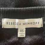 Rebecca Minkoff  Ariel Square Neck Puff Sleeve Sweatshirt in Black XS Photo 5