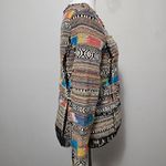 Berek Multicolpred Southwestern Jacquard Tapestry Blazer Size Medium Photo 3