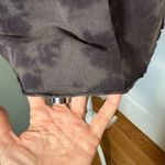 Rag and Bone  Tie-Dye Linen-Cotton Tee – Raw Hem, Washed Black/Charcoal – Size M Photo 5