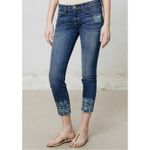Current/Elliott Current Elliot Jeans 27 The Cut Off Crop Stiletto Darkota With Tribal Cuff Photo 5