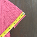 Everlane NEW cashmere blend t shirt Vibrant Pink Cable Knit Sweater Photo 4