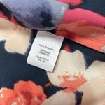 J.Crew  Women Draped Henley Blouse Long Sleeve Pink Black Floral Half Buttonup XS Photo 4