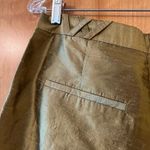 Anthropologie  Harlyn Dress Pants Cropped Silk Trouser Mustard Gold Metallic 10 Photo 9
