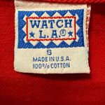 Vintage Watch L.A. Red Denim Lace Vest Women’s Small Made in USA Photo 6