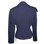 Bandolino Women’s Crop Jacket Silver Tone Zip Closure Pockets Size 6 Fitting Photo 3