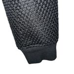 TROUVE Black Textured Bomber Jacket Full Zip Pockets EUC Size XS Photo 4