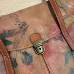 Patricia Nash  Vienna Satchel Brown Leather Floral Shoulder Tote Handbag Purse Photo 3