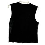 Valerie Stevens Valerie Separates Petite Leather & Wool Black‎ Vest Photo 3