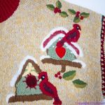 Vintage BonWorth Christmas sweater, 3D, Santa Clause, cardinal, M Red Size M Photo 6