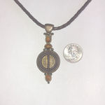 Chico's Bronze and Brown Boho Pendant Necklace Photo 3