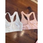 Commando  White & Apricot Stretch Cotton Racerback Bralette Bundle Sz S NWT Photo 10