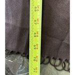 Cashmere Scarf Italy Brown Fringe Long 70”x 29” Classic Fringe Raw Edge Unisex‌ Photo 5