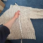 New York And Company  Beige Glittery Mock Neck Sweater MEDIUM Photo 3