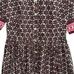 Kate Spade Floral Tile Shirt Dress Fit & Flare Womens 4 With Pockets Button Up Photo 4