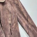 Anev Light Plum Purple Embellished Corduroy Jacket Zipper Detail Size Medium NEW Photo 7