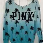 PINK - Victoria's Secret  ombré Blue Off-the-Shoulder Sweater Photo 0