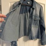 Tribal Jeans Women’s XL Cropped Jean Jacket w Stretch & Snap Button Closure Blue Photo 6