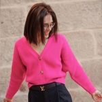 ZARA  HOT PINK KNIT CARDIGAN Photo 1