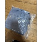 Talbots Chambray Denim Shirt Women Size M Linen Blend Safari Shacket Buttons Photo 10