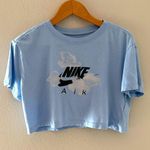 Nike Air Sky Blue Crop Top Tee Size Small Photo 0