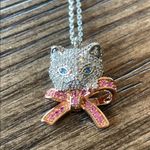 Kate Spade  Pawlina Pave’ Kitten Necklace and Earrings Set NWT Photo 4