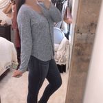 Alison Andrews  small blue thermal long sleeve top Photo 1