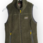 L.L.Bean Mountain Pile Fleece Vest in Kelp Green W2002 Sz XS Photo 0