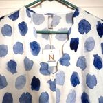 NWT Noracora Blue & White Scalloped V Photo 2