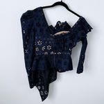 Self Portrait Asymmetrical Eyelet Top Photo 2