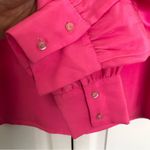 J.Crew Hot Pink  Long Sleeve Blouse Size XS Photo 2
