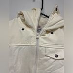 Burton  Snowboarding Cream Hooded Sleveless Vest with Pockets SZ XS Photo 4