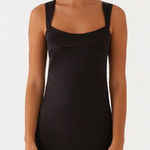 Peppermayo NWT  Odette Satin Mini Dress Black Classic LBD Closet Staple size m Photo 0