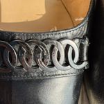 Salvatore Ferragamo  Black Heels with Braided Detail Photo 7