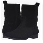 Frye Cara Suede Booties in Black Photo 2
