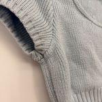 Kendall + Kylie Blue Cotton Sweater Cropped Top Spring Size Medium Photo 2