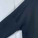 Nike  Dri-Fit Boxy Sweater Black JUST DO IT Ribbed Sweatshirt Size XL EUC #3530 Photo 2