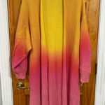Free People Come Together Ombré Oversized Duster Cardigan in Mai Tai Combo Photo 0