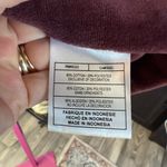 Nike womens Deep Burgundy Bomber Jacket zip up velour size L Photo 6