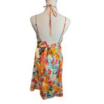 Copper Key floral sundress, halter neck and bow tie back. Size: M Photo 3