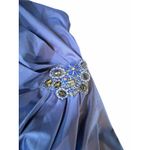 David Meister NWT Blue One Shoulder Jeweled Gown - Size 22 Photo 9