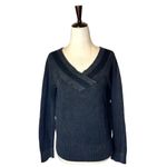 Rag and Bone Rag‎ & Bone Sweater Women Small Black Gray Ribbed Knit Off The Shoulder Dawn Photo 1
