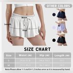Source Unknown 2 in 1 Womens Flowy Athletic Shorts for Running,Yoga,Workout,Biker Butterfly XL Photo 3