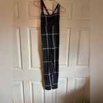 Aerie NWT lounge one piece jumper onesie houndstooth grey black athletic Photo 1