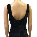 Rampage Crushed Velvet Vintage  Black Zip Back Sleeveless Mini Dress Juniors 11 Photo 6