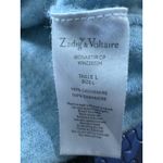 Zadig & Voltaire  Blue Cashmere Sweater Large Women's Cozy Flaw Photo 5