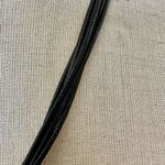 Rhinestone teardrop pendant necklace on multi Cord Photo 2