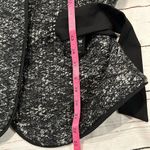 Sandro  Black Grey Blazer with Button Closure Bow Tie Size Photo 98