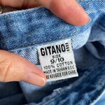 Edge Vintage Gitano Wrap Denim Skirt with Fringe Jean skirt 90s vtg Photo 5