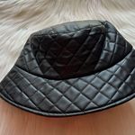 Quilted Bucket Hat Black Photo 2