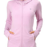 LIGHTBARE | Pink Lightweight Hooded Zip Up UPF 50+ Sun Protection Jacket, Size L Size L Photo 0